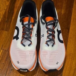 On Running Athletic Shoes - White and Orange